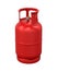 Red Gas Cylinder Isolated