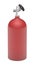 Red gas tank fire extinguisher