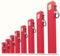 Red gasoline pumps chart: Rise in fuel cost