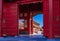 Red Gates and Traditional Chinese Buildings in the Forbidden City