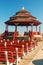 Red Gazebo at the Beach