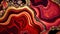 Red Geode Textures Backgrounds, Generative AI