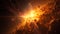 Red giant explosion, star collapse shattered interstellar dust and material