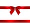 Red gift bow and ribbon