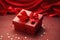 This red gift box with a matching bow is the perfect way to impress and delight your loved ones on any special occasion, Valentine
