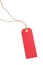 Red gift tag