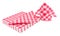 Red Gingham Pattern Paper Napkins