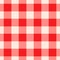 Red Gingham Pattern Seamlessly Tileable