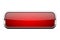 Red glass button. Shiny rectangle 3d web icon