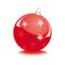 Red glass christmas ball