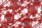 red glass Molecular geometric chaos abstract structure. Science technology network connection hi-tech background 3d rendering illu