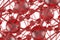 red glass Molecular geometric chaos abstract structure. Science technology network connection hi-tech background 3d rendering illu