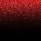 Red glitter glow sparkles background. Shiny red glitter isolated on black background - design for fashion, greeting