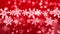 Red Glittering glitter Stars And Snow snowflakes Particles Motion loop 4K Background.