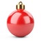 Red glosy christmas ball toy for fir tree