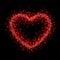 Red glow heart