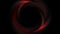 Red glowing ring video animation