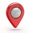 Red gps icon (pointer)