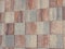 Red and Gray Checked Ceramic rustic tiled
