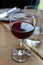 Red greek wine from Nemea region, wine tasting