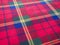 Red green blue and yellow tartan texture background