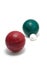 Red & Green Bocce Balls & Pallino(Jack or Boccino)