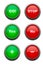 Red & Green buttons (Vector)