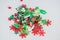 Red And Green Christmas Craft Embellishments