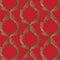 Red -Green Damask Wallpaper