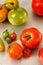 Red And Green Homegrown Tomatoes