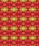 Red and Green Macaroons Abstract Pattern