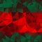 Red and green poly abstract background