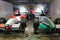 Red and green racing cars in Macao