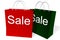 Red and Green Sales Bags