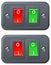 Red and green switches