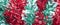 Red Green Tinsel Background