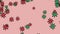 Red and green virus - bacteria cells. Covid-19 4K animation.