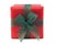 Red and Green Wrapped Gift Box