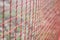 Red Grid Steel Background, Metal Net Background, Metal Wire Text