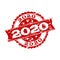 Red Grunge 2020 Stamp Seal Watermark