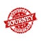 Red Grunge CHRISTMAS JOURNEY Stamp Seal Watermark