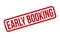 Red Grunge Early Booking Rubber Stamp Seal - Vector