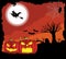 Red grunge halloween background