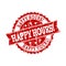 Red Grunge HAPPY HOURS Stamp Seal Watermark