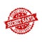 Red Grunge SECRET SANTA Stamp Seal Watermark