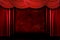 Red Grungy Stage Theater Drapes With Dramatic Ligh