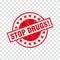 Red grungy stop drugs circle stamps illustration vector