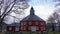 Red Grytten church in Rauma near Andalsnes in Norway in autumn