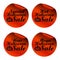 Red Halloween sale stickers special, hot, new, mega