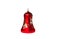 Red handbell decoration for a new-year tree